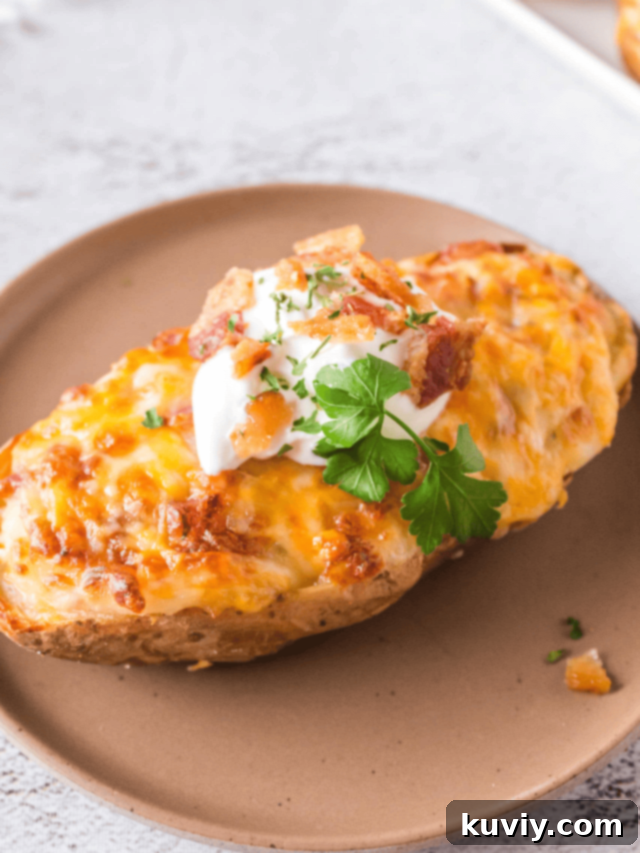Air Fryer Twice Baked Potatoes