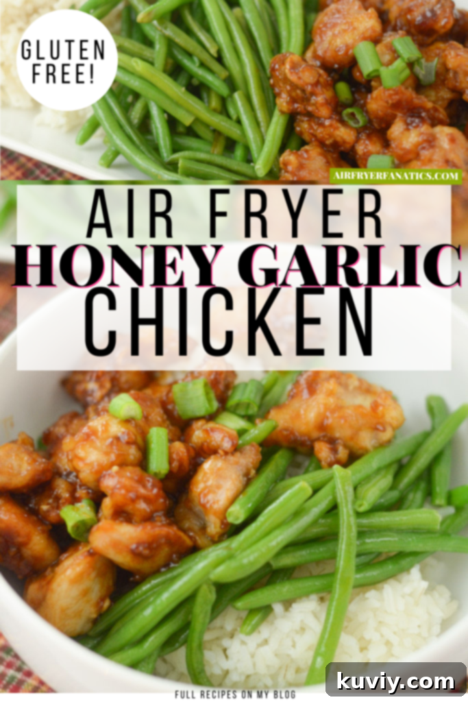 Sticky Honey Garlic Air Fryer Chicken 3 air fryer honey garlic chicken