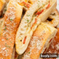 Air Fryer Pizza Dippers with marinara sauce.