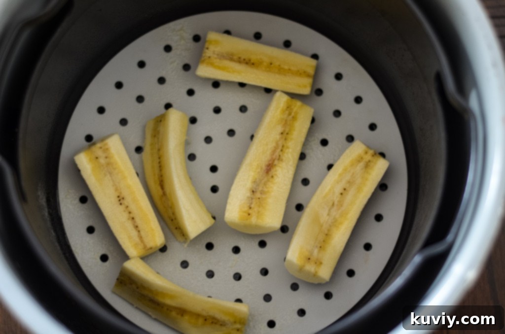 air fried bananas