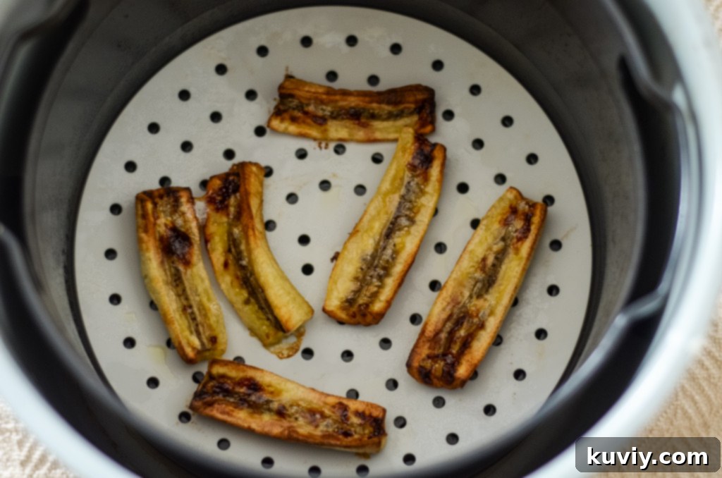air fried bananas