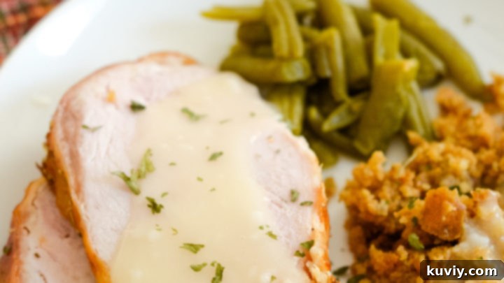 Juicy Easy Air Fryer Turkey Breast, sliced and ready to serve.