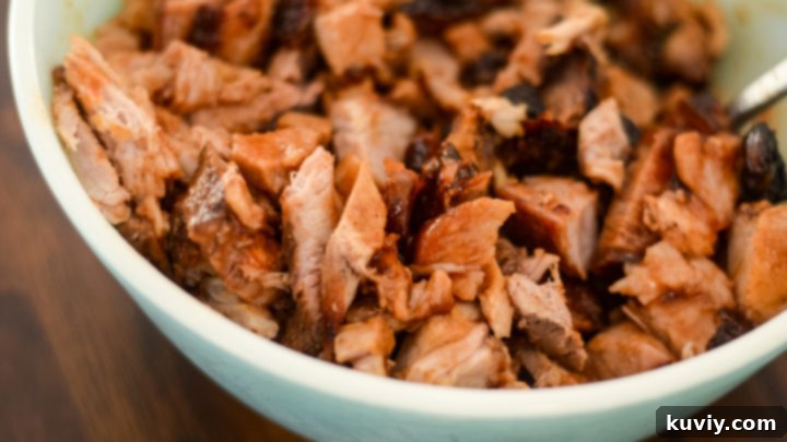 A succulent Air Fryer Pork Roast, beautifully cooked.