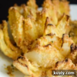 Crispy air fried blooming onion