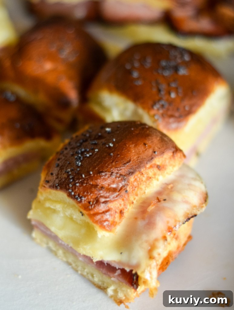 air fryer ham and cheese sliders