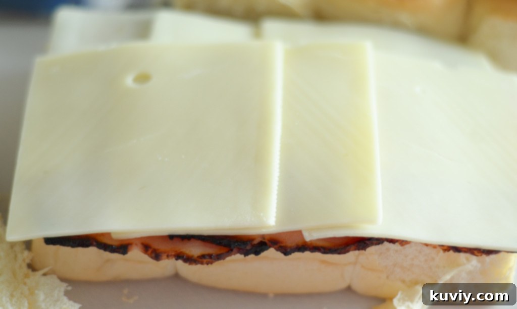 air fryer ham and cheese sliders