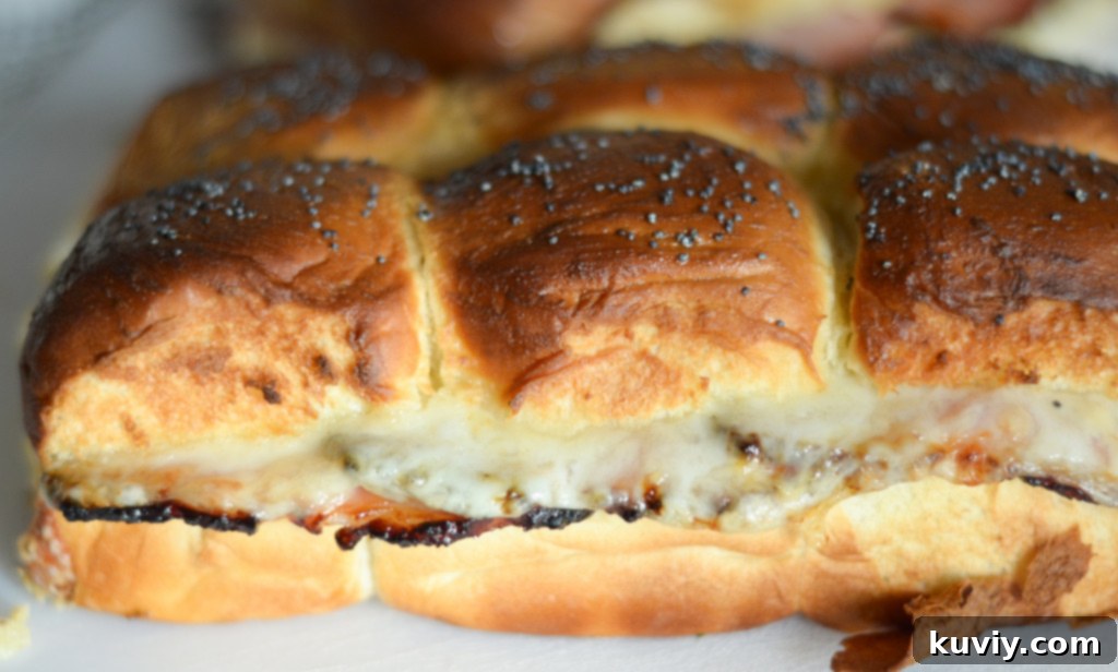 air fryer ham and cheese sliders