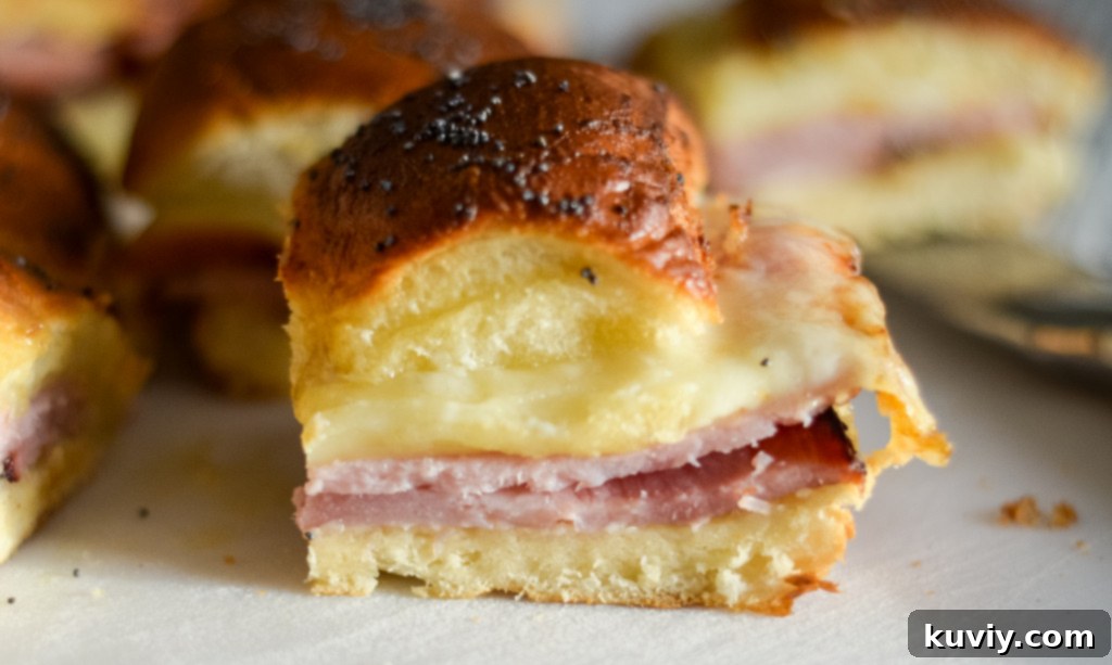 air fryer ham and cheese sliders