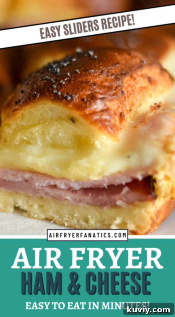 Air Fryer Ham and Cheese Sliders