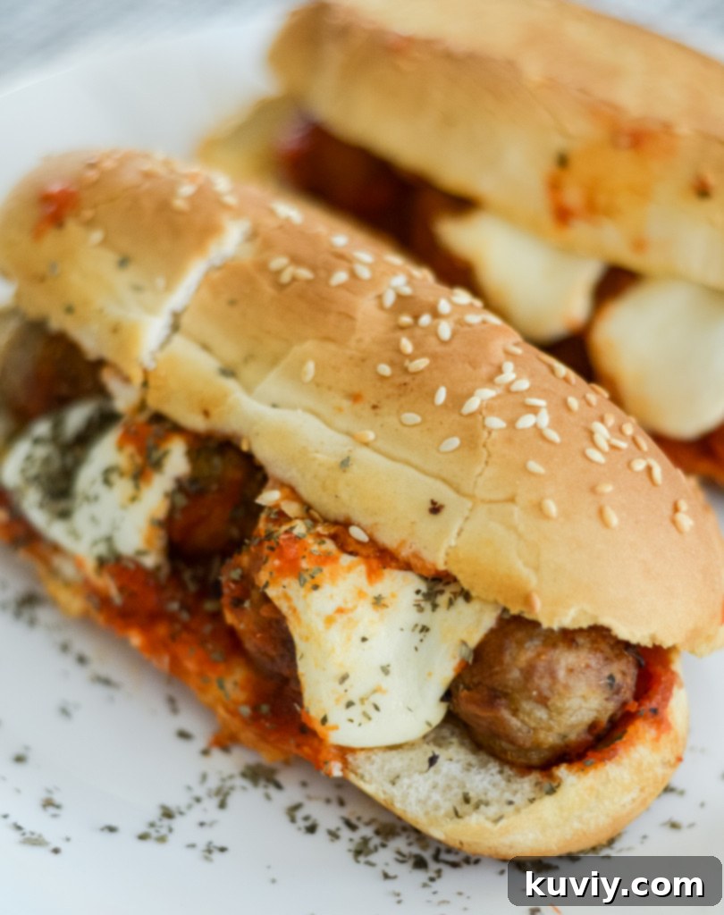 air fryer meatball subs