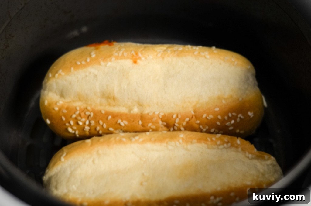 air fryer meatball subs