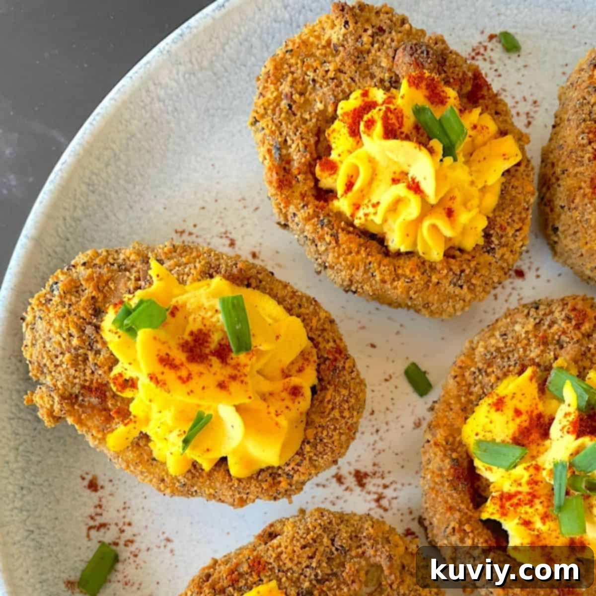 Keto Air Fryer Deviled Eggs
