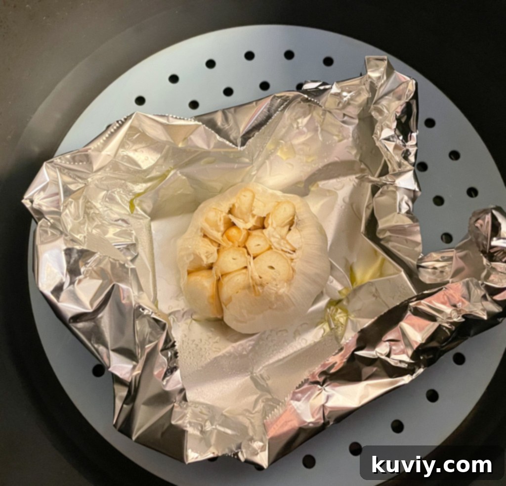 air fryer roasted garlic