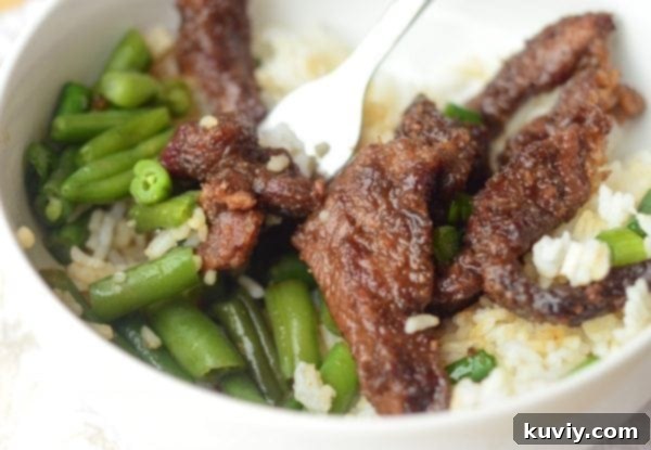 20 Quick & Easy Air Fryer Beef Recipes 2 A plate of perfectly cooked beef in an air fryer.