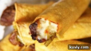 Air Fried Philly Cheesesteak Taquitos