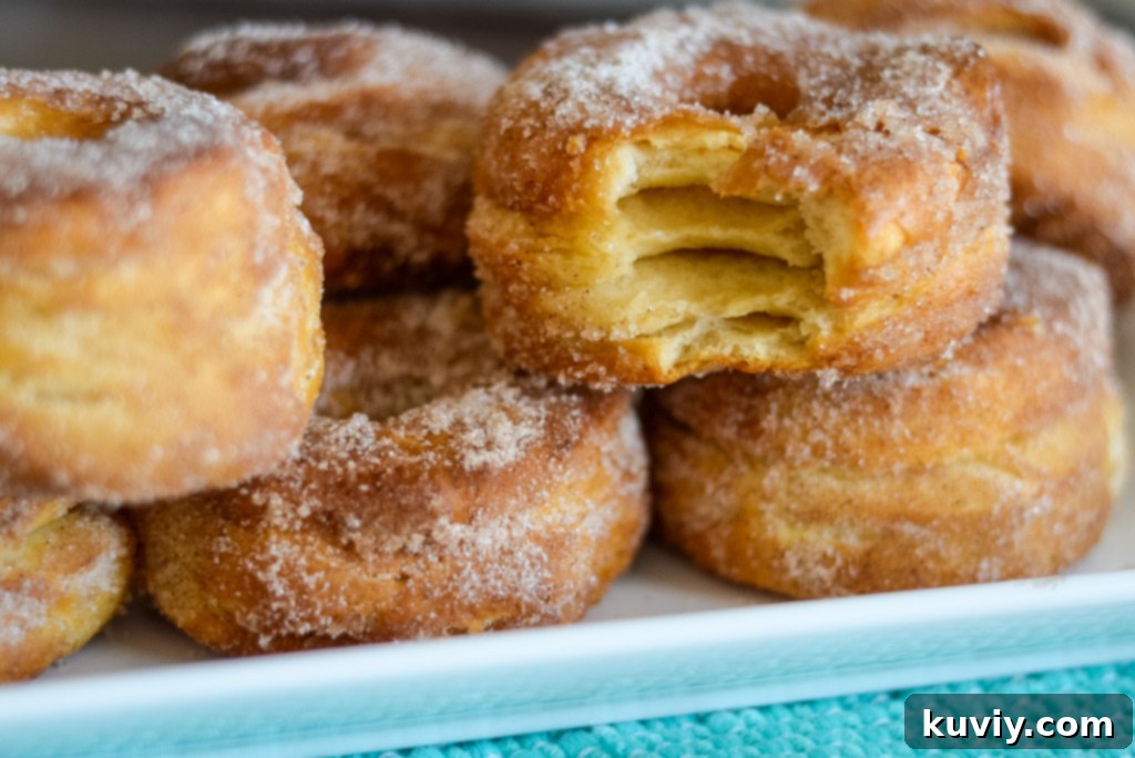 air fryer cinnamon sugar donuts cooling on a rack