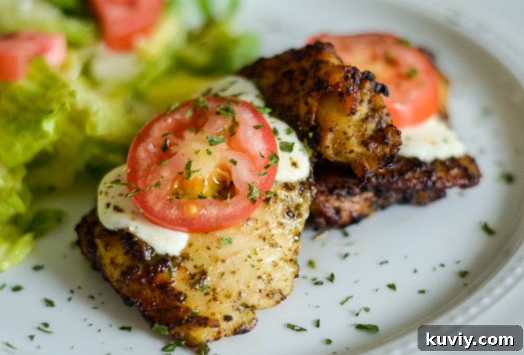 air fryer chicken pesto