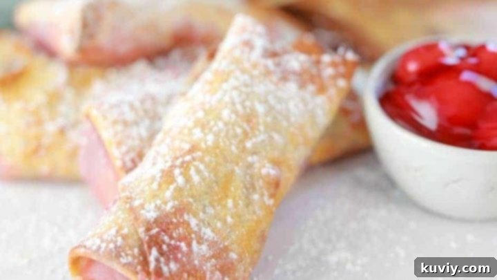 Air Fryer Cherry Cheesecake Egg Rolls