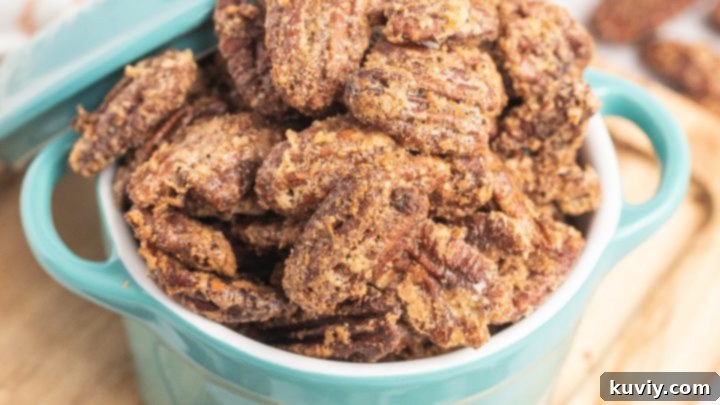 Air Fryer Candied Pecans