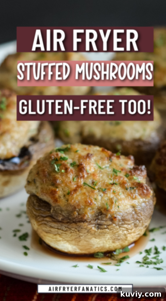 Crispy Air Fryer Stuffed Mushrooms 11 Air Fryer Stuffed Mushrooms