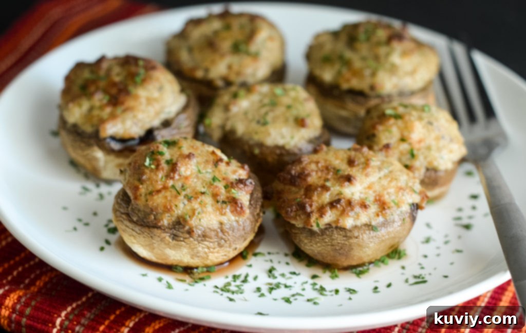 Crispy Air Fryer Stuffed Mushrooms 5 air fryer stuffed mushrooms