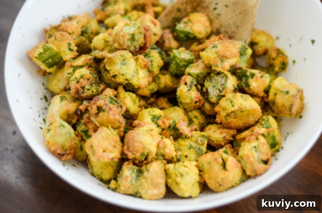 Grapeseed oil spray for air fried okra