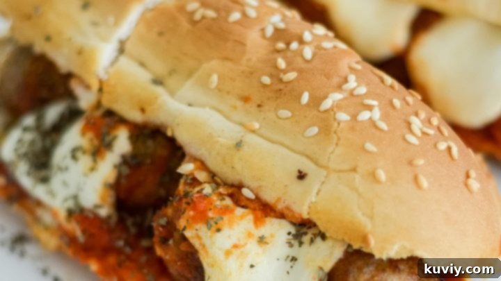 Air Fryer Meatball Subs for an easy dinner
