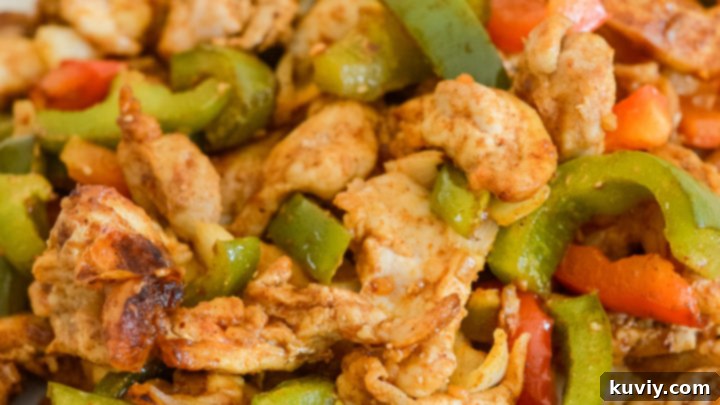 Air Fryer Chicken Fajitas cooked in a Ninja Foodi