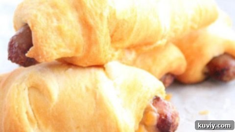 Air Fryer Sausage Croissants