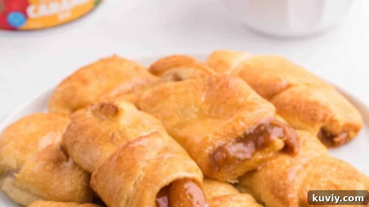 Caramel Apple Pie Crescents