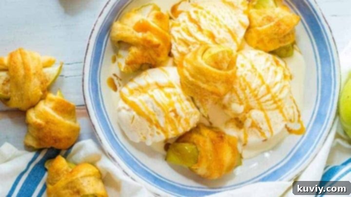Air Fryer Apple Pie Crescent Rolls