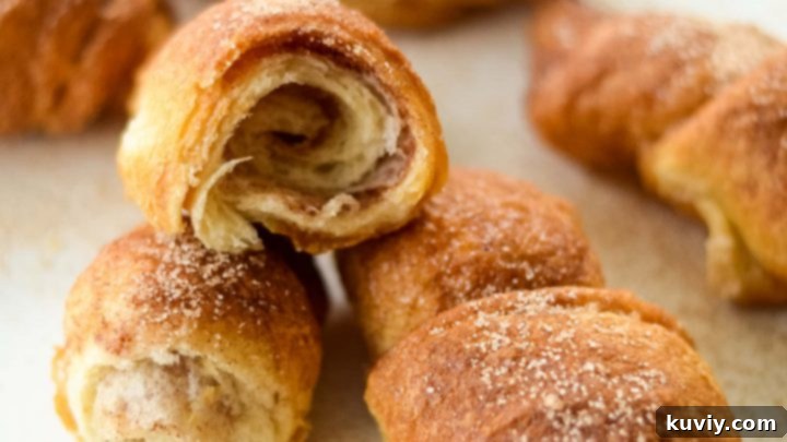 Air Fryer Cinnamon Sugar Crescent Rolls