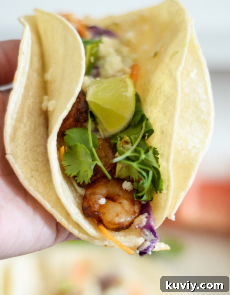Crispy Ninja Foodi Air Fryer Shrimp Tacos 7 air fryer shrimp tacos