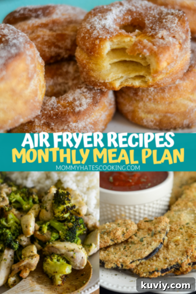 air fryer monthly meal plan