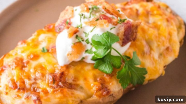 Fluffy Air Fryer Twice Baked Potatoes
