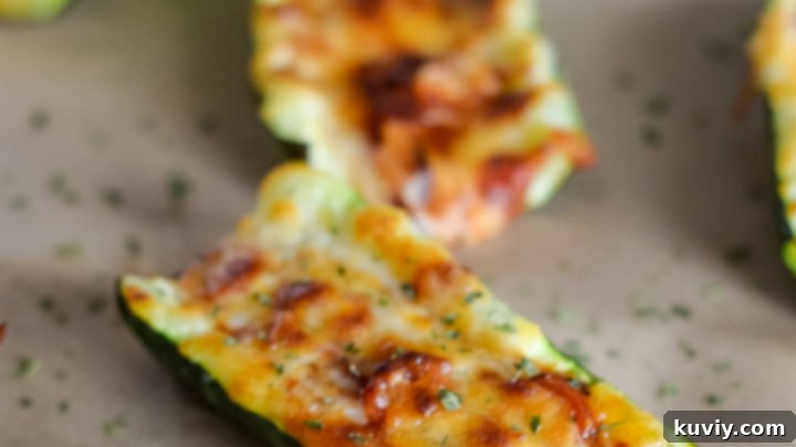 Air Fryer Zucchini Pizza Boats (Ninja Foodi)