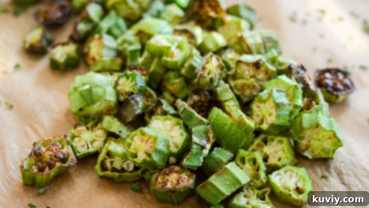 Air Fryer Roasted Okra