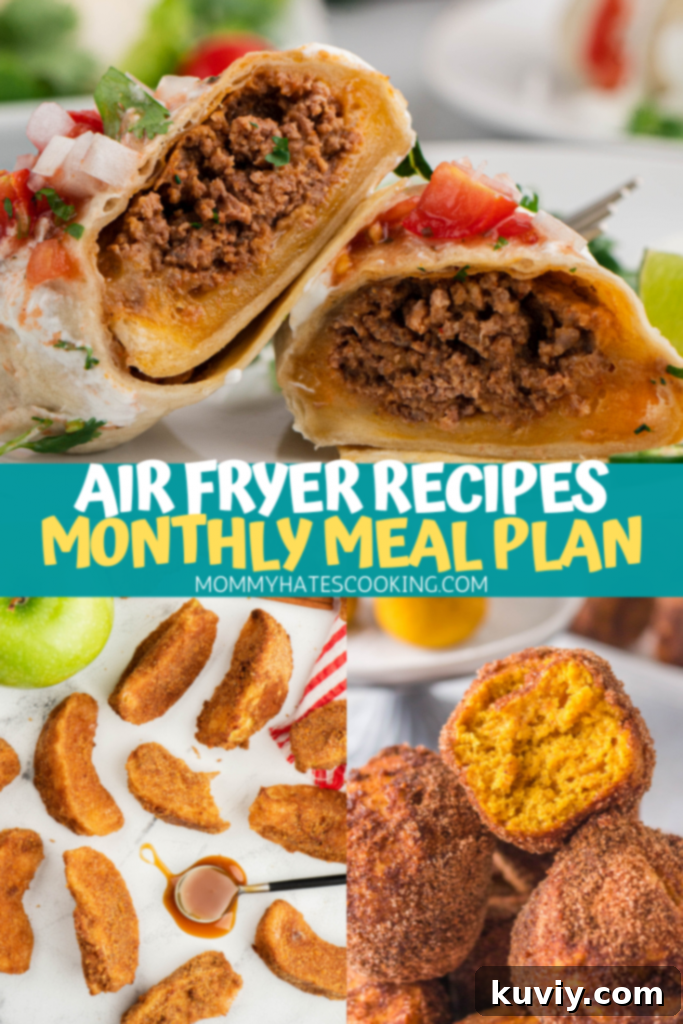 air fryer monthly meal plan