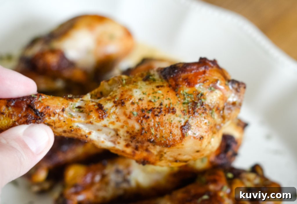 Perfectly Crispy Air Fryer Drumsticks 3 air fryer chicken drumsticks ready for seasoning