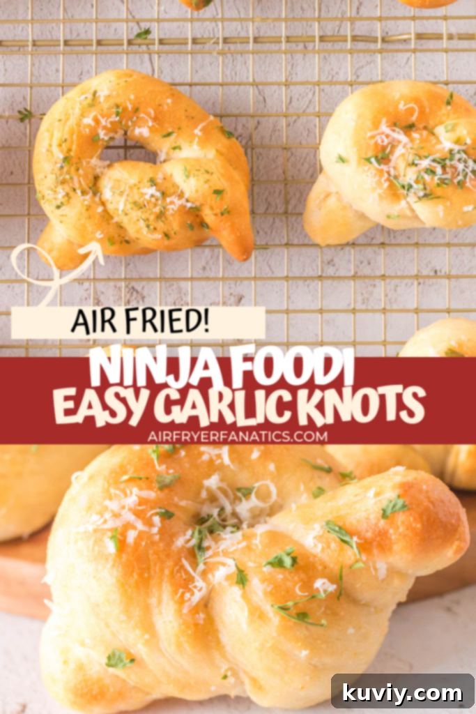 Easy Air Fryer Garlic Knots 10 air fryer garlic knots