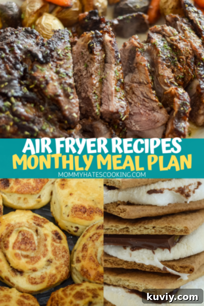Monthly Air Fryer Meal Planner 44 air fryer monthly meal plan example