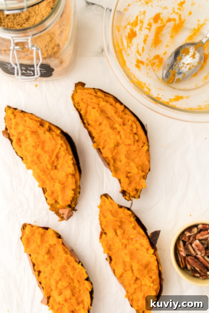 air fryer twice baked sweet potatoes