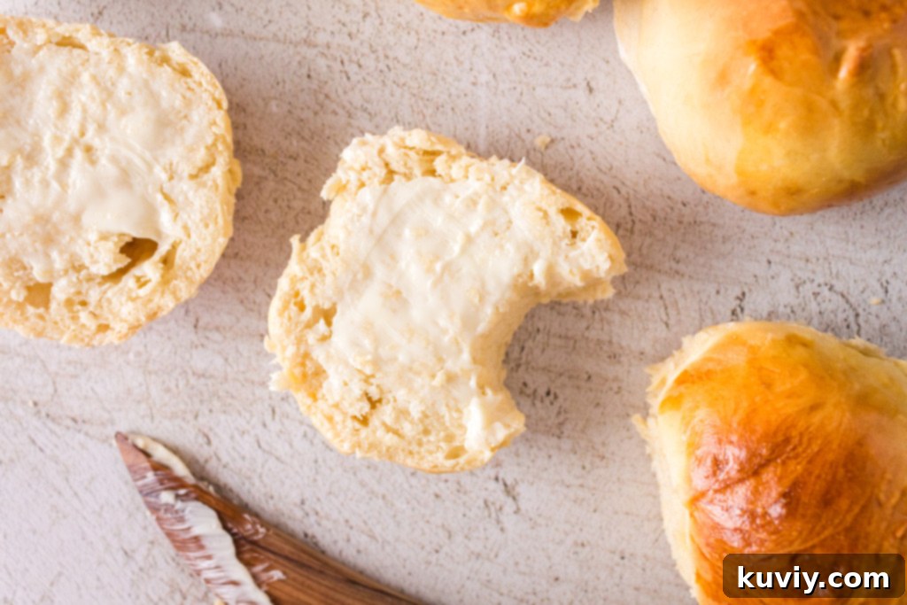 Variety of air fryer dinner rolls on a serving platter