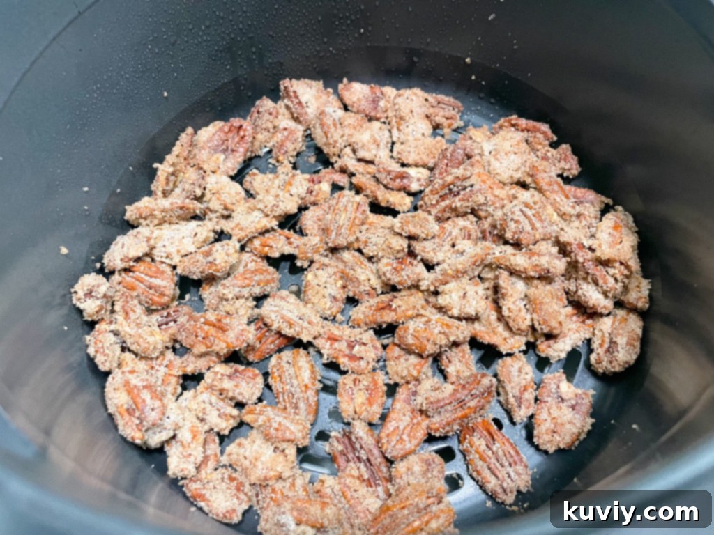 air fryer candied pecans