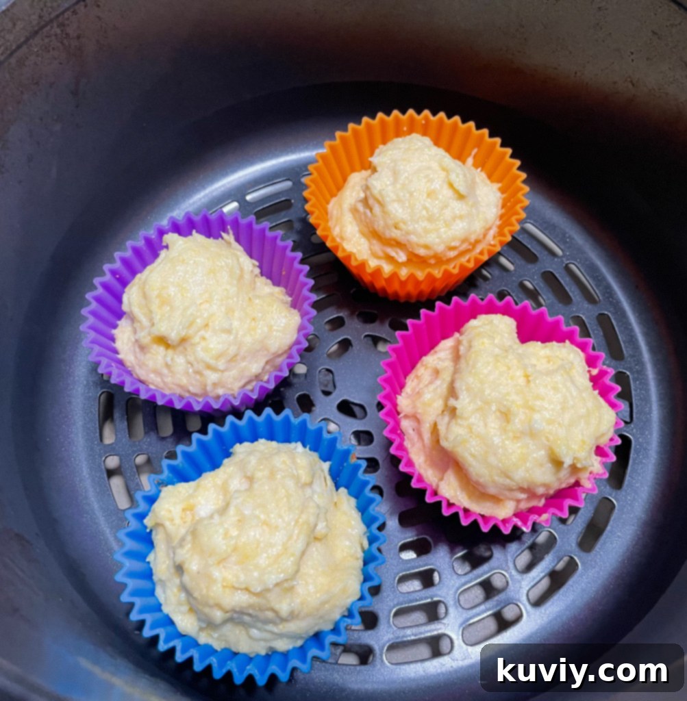 air fryer cornbread muffins