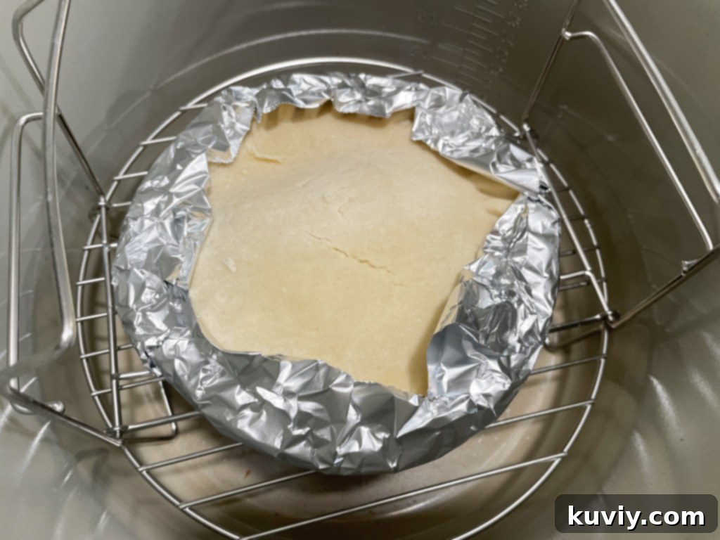 Perfect Air Fryer Frozen Pot Pie 3 Two frozen chicken pot pies, ready for the air fryer