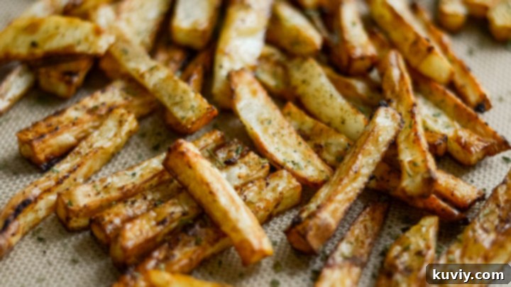 Easy fresh-cut Air Fryer French Fries.