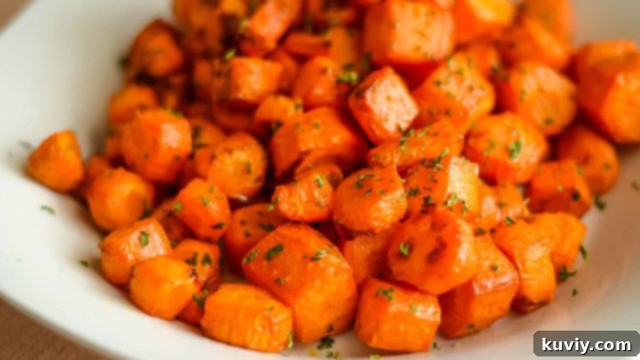 Flavorful Air Fryer Carrots, ready in 20 minutes with a roasted taste.
