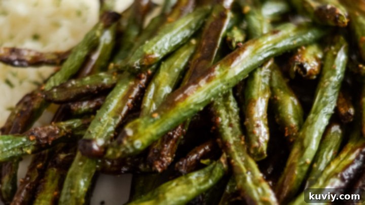 Crispy Air Fryer Green Beans, ready in 15 minutes.