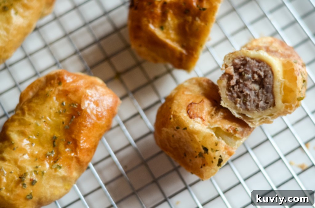 air fryer sausage rolls